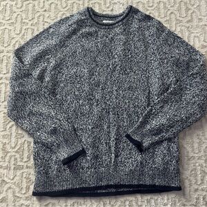 Goodfellow & Co Black and Gray Crewneck Sweater
